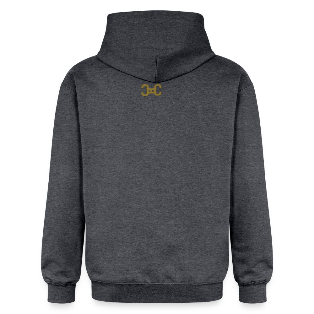 OLDENBRONX Unisex Softstyle® Midweight Hoodie - Dunkelgrau meliert