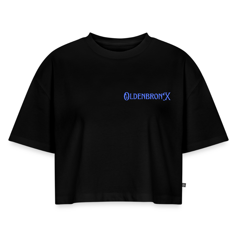 Oversized Bio Cropped T-Shirt OLDENBRONX - Schwarz