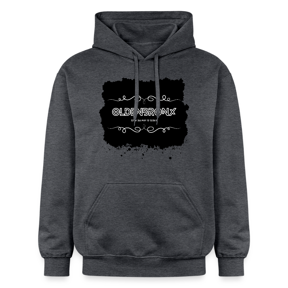 OLDENBRONX Unisex Softstyle® Midweight Hoodie - Dunkelgrau meliert