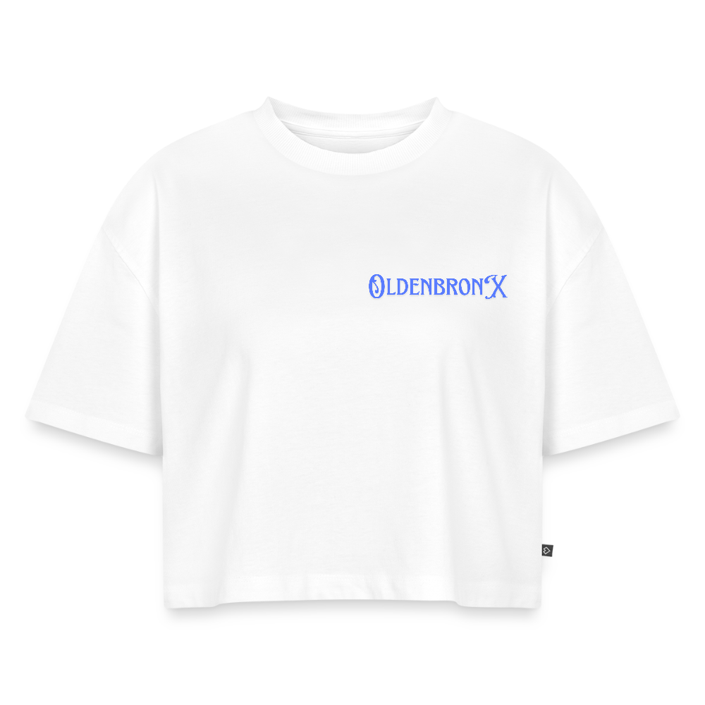 Oversized Bio Cropped T-Shirt OLDENBRONX - Weiß