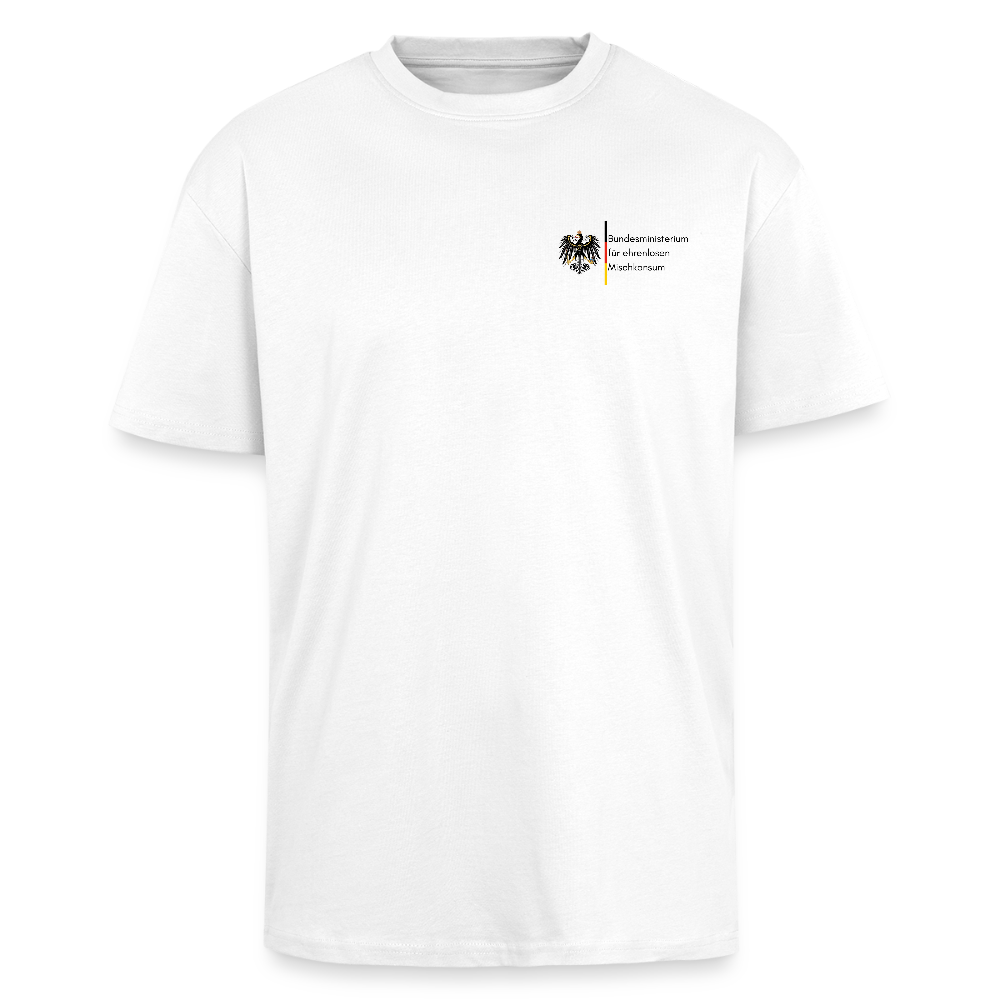 Heavy Oversize T-Shirt - Weiß- mit Print