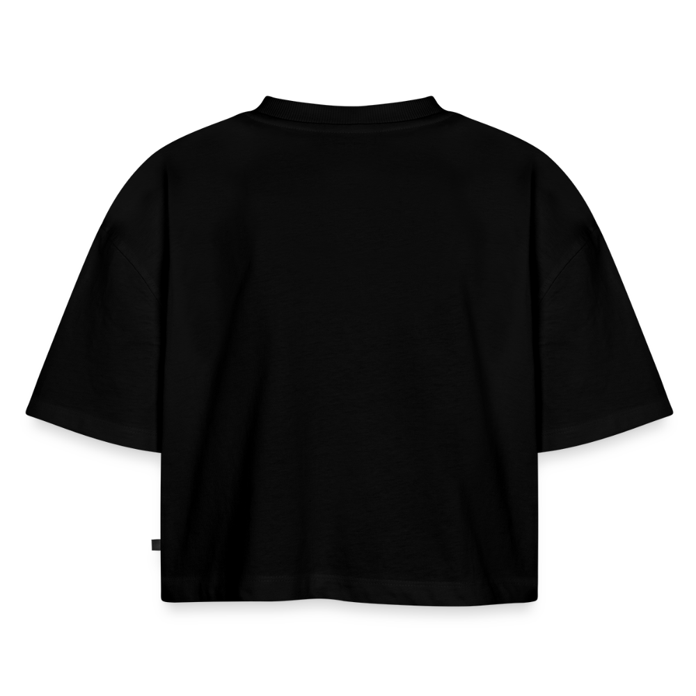 Oversized Bio Cropped T-Shirt OLDENBRONX - Schwarz