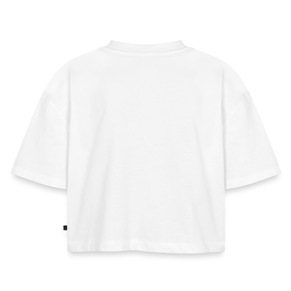 Oversized Bio Cropped T-Shirt OLDENBRONX - Weiß
