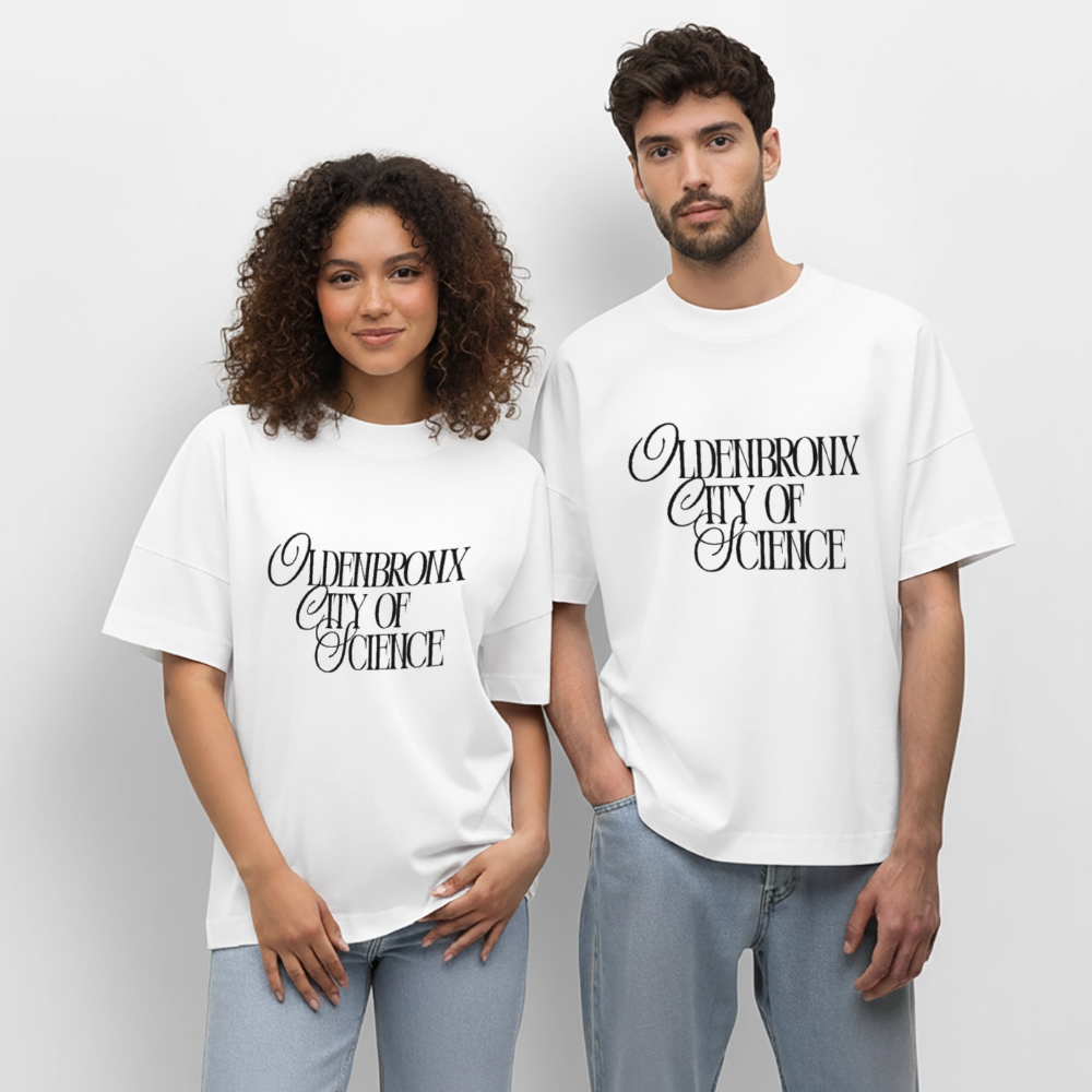 OLDENBRONX Unisex Bio T-Shirt Overzised - Weiß