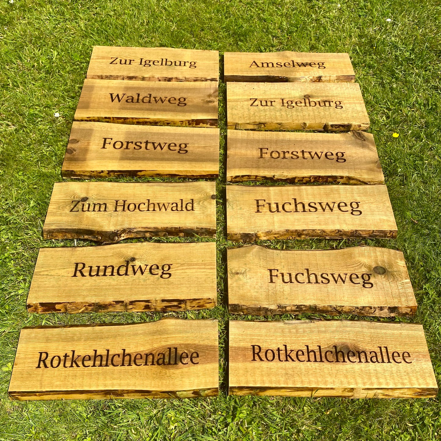Holzschild 45cm Unbesäumt