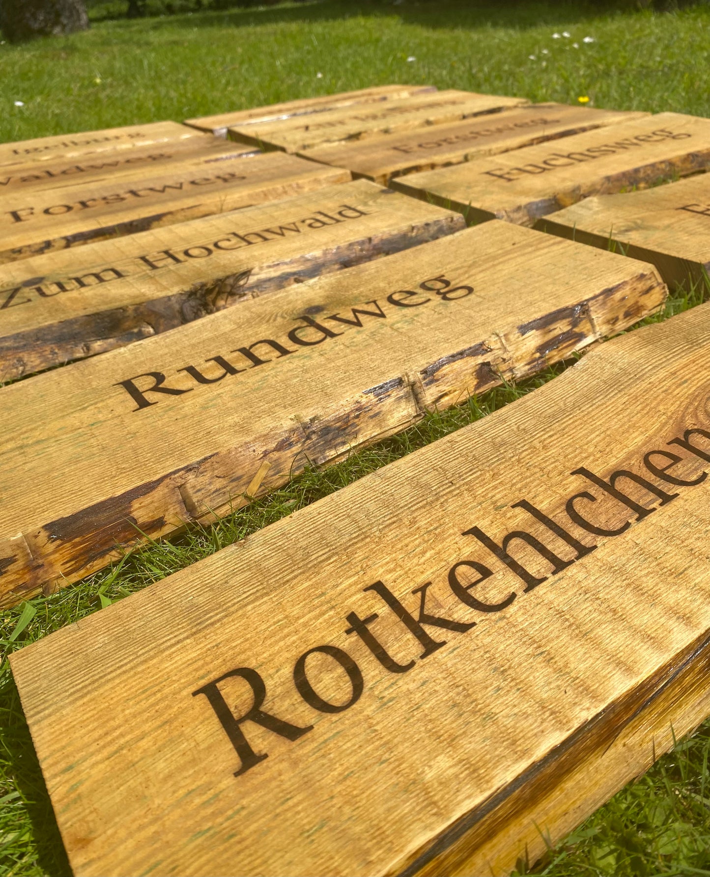 Holzschild 45cm Unbesäumt