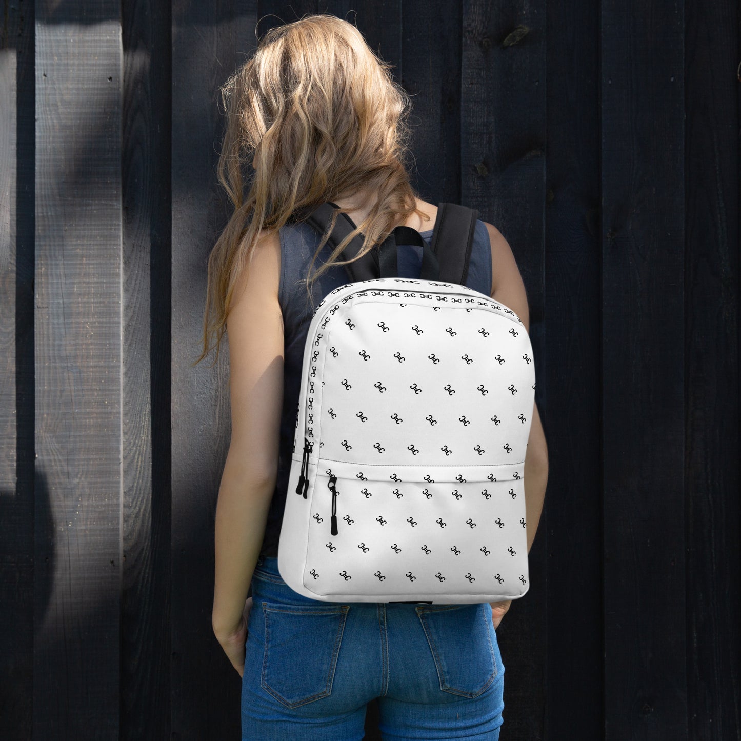 WhiteBackpack AlloverCBC