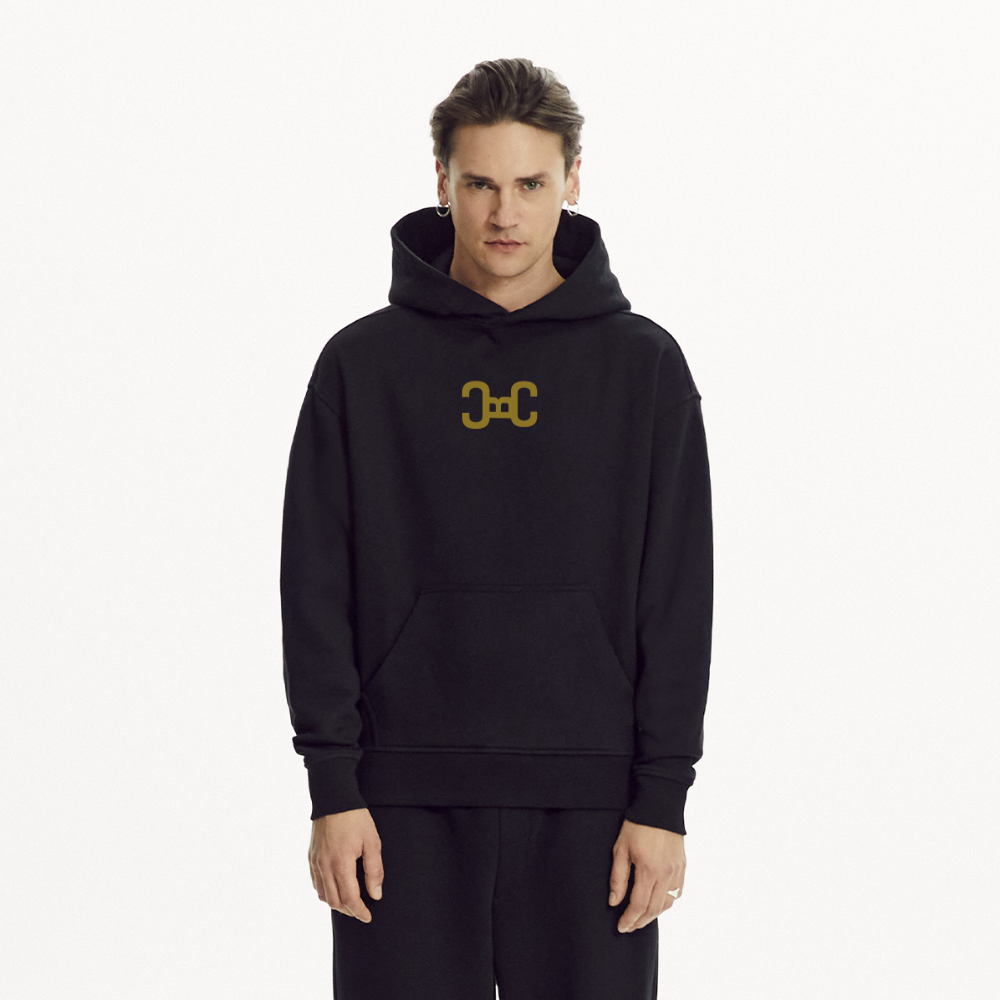 Heavyweight Oversized Organic Hoodie CBC - SOLID BLACK