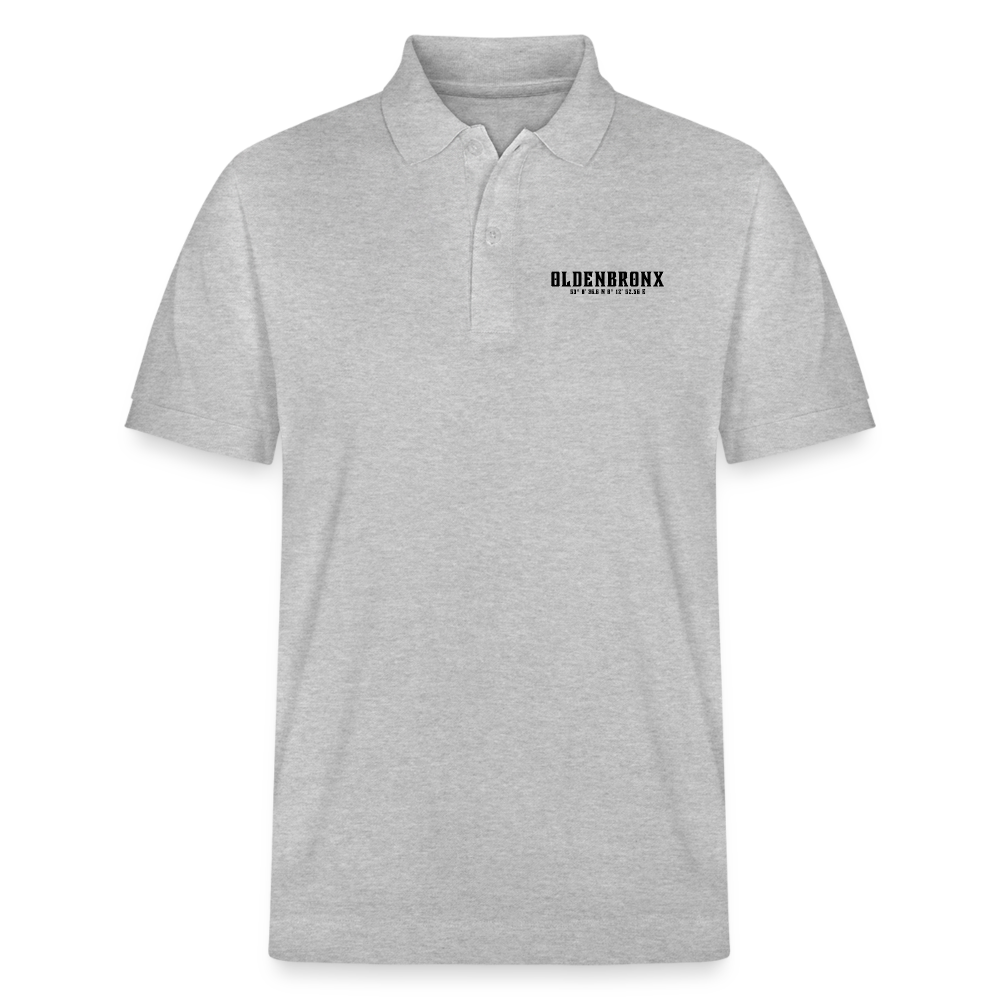 OLDENBRONX Unisex Bio-Poloshirt - Grau meliert