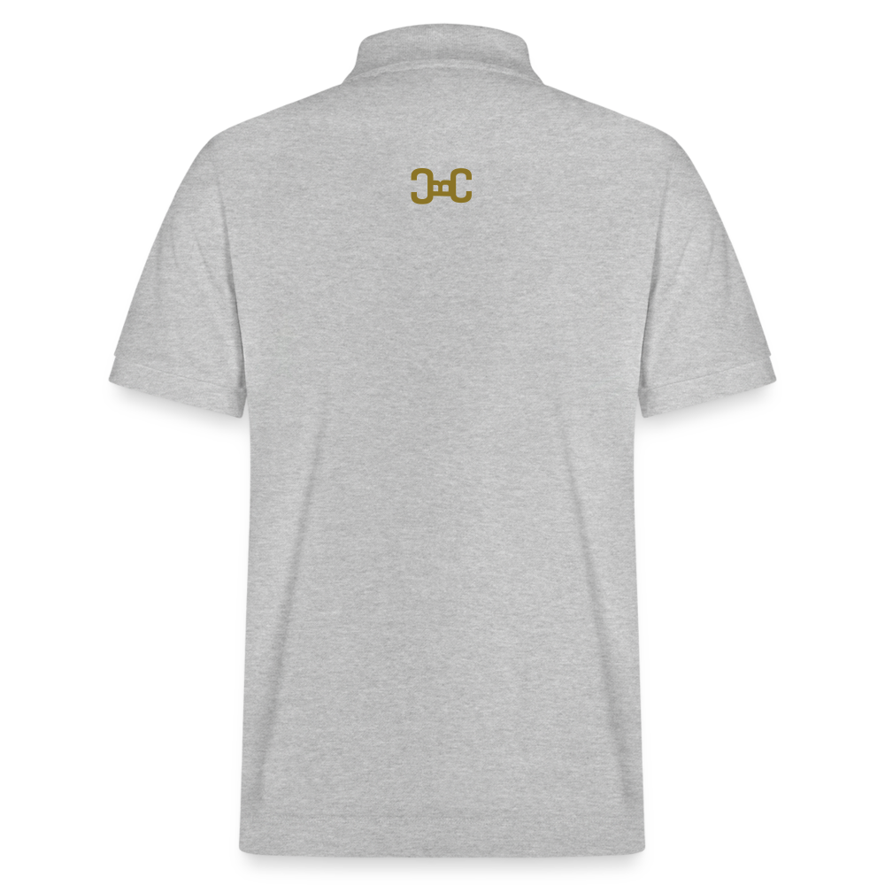 OLDENBRONX Unisex Bio-Poloshirt - Grau meliert