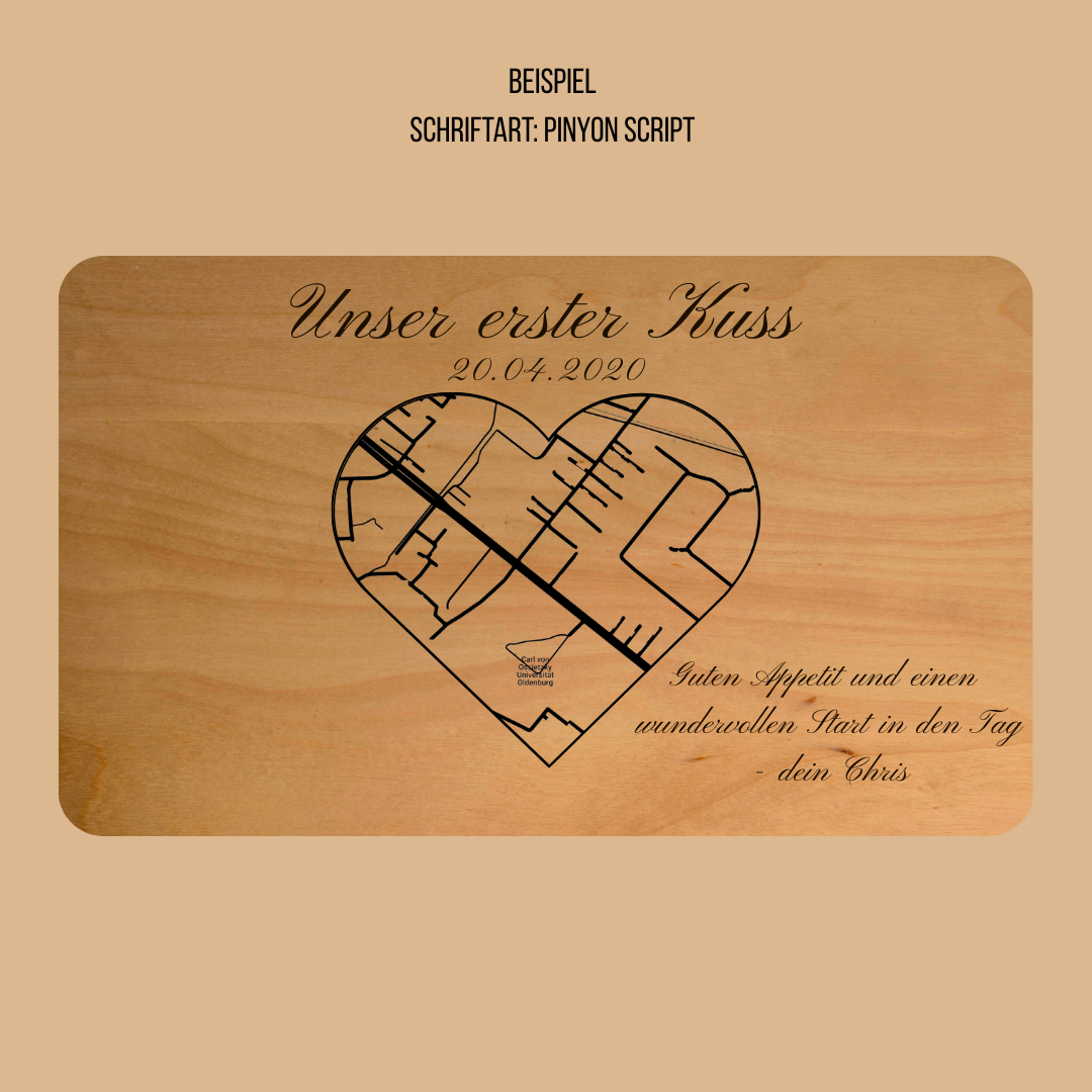 Valentinstags Brotbrettchen