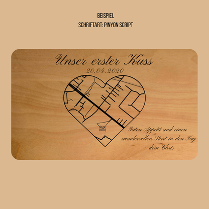 Valentinstags Brotbrettchen