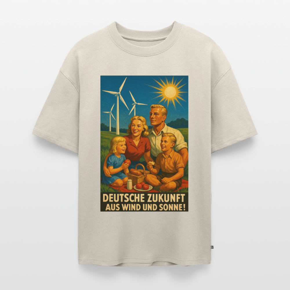 Deutsche Zukunft Oversize Bio-Shirt - Beige