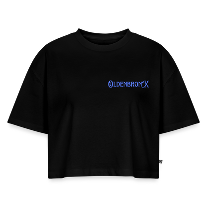 Oversized Bio Cropped T-Shirt OLDENBRONX - Schwarz