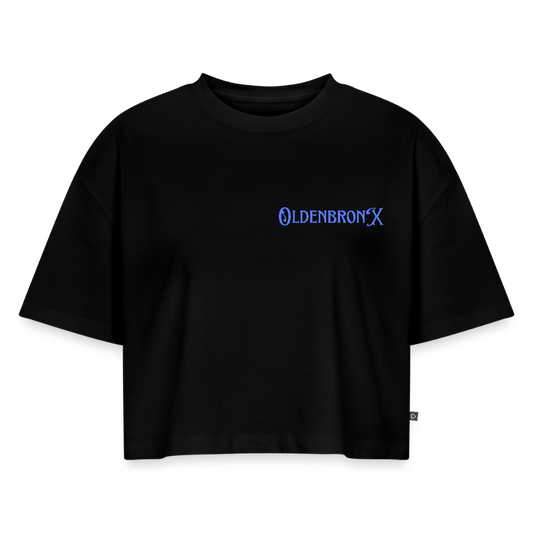 Oversized Bio Cropped T-Shirt OLDENBRONX - Schwarz