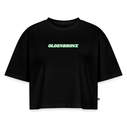 Oversized Bio Cropped T-Shirt OLDENBRONX - Schwarz