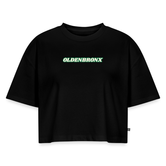Oversized Bio Cropped T-Shirt OLDENBRONX - Schwarz