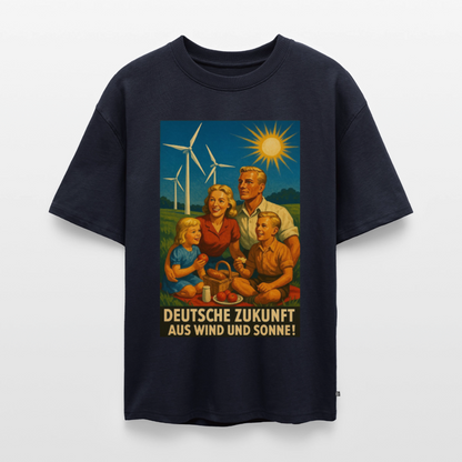 Deutsche Zukunft Oversize Bio-Shirt - Navy