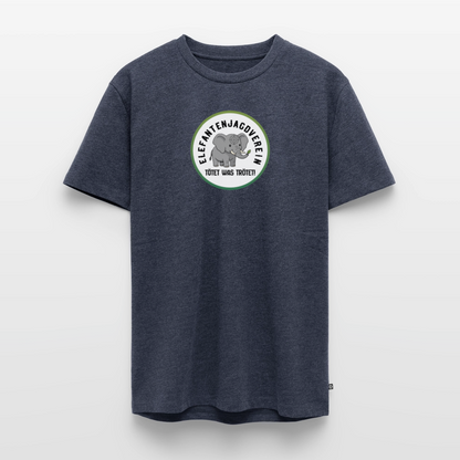 Männer Premium Bio T-Shirt Elefantenjagdverein - Jeansblau 