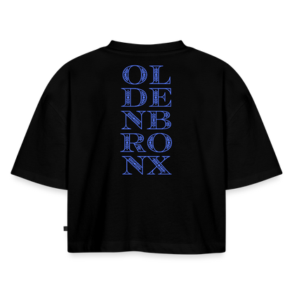 Oversized Bio Cropped T-Shirt OLDENBRONX - Schwarz