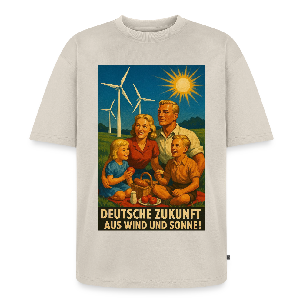 Deutsche Zukunft Oversize Bio-Shirt - Beige