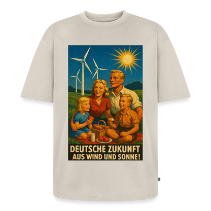 Deutsche Zukunft Oversize Bio-Shirt - Beige
