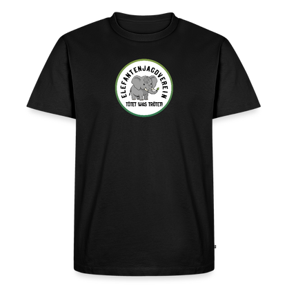 Männer Premium Bio T-Shirt Elefantenjagdverein - Schwarz
