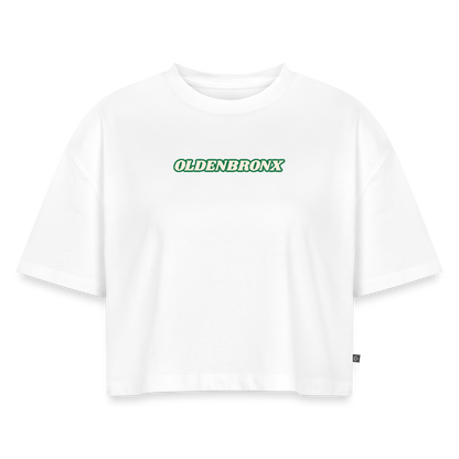 Oversized Bio Cropped T-Shirt OLDENBRONX - Weiß