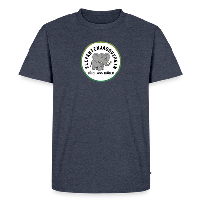 Männer Premium Bio T-Shirt Elefantenjagdverein - Jeansblau 
