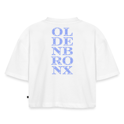 Oversized Bio Cropped T-Shirt OLDENBRONX - Weiß