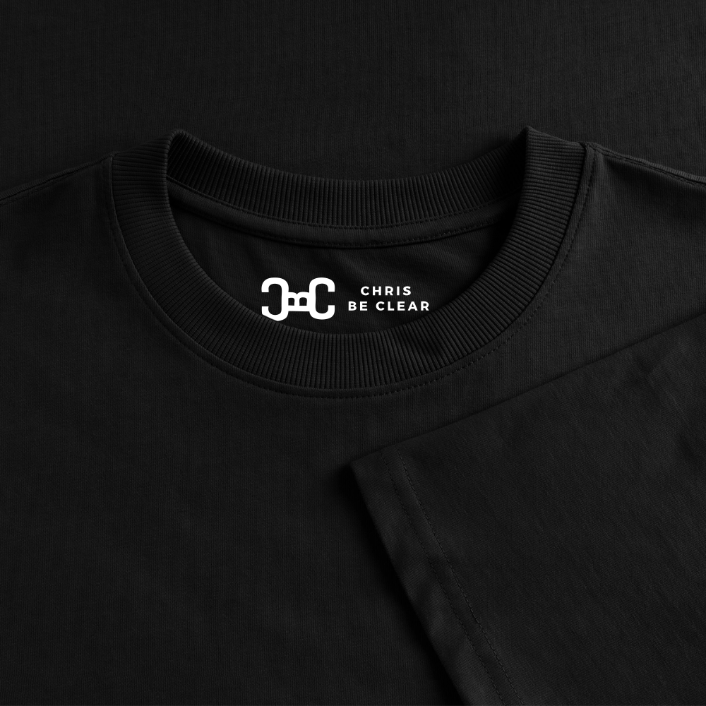 Deutsche Zukunft Oversize Bio-Shirt - Schwarz