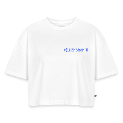 Oversized Bio Cropped T-Shirt OLDENBRONX - Weiß