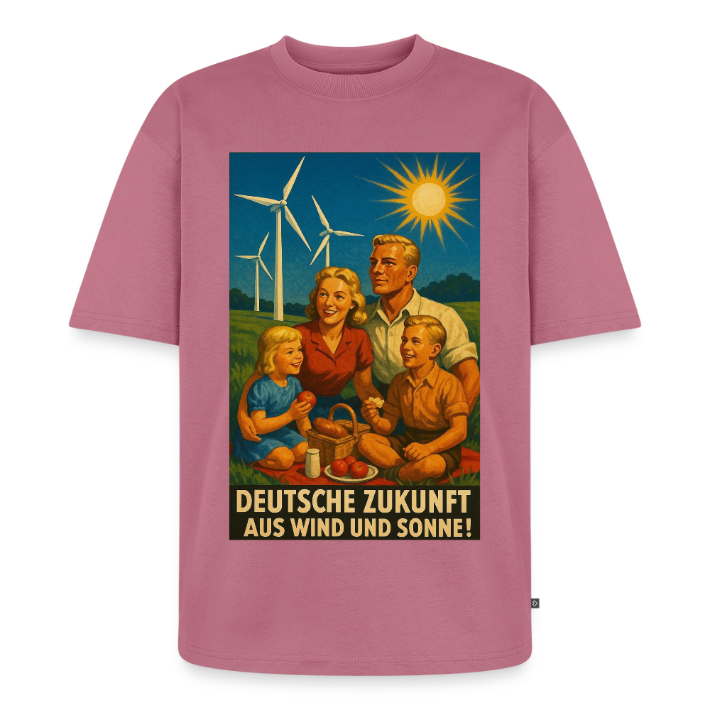 Deutsche Zukunft Oversize Bio-Shirt - Mauve