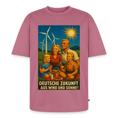 Deutsche Zukunft Oversize Bio-Shirt - Mauve