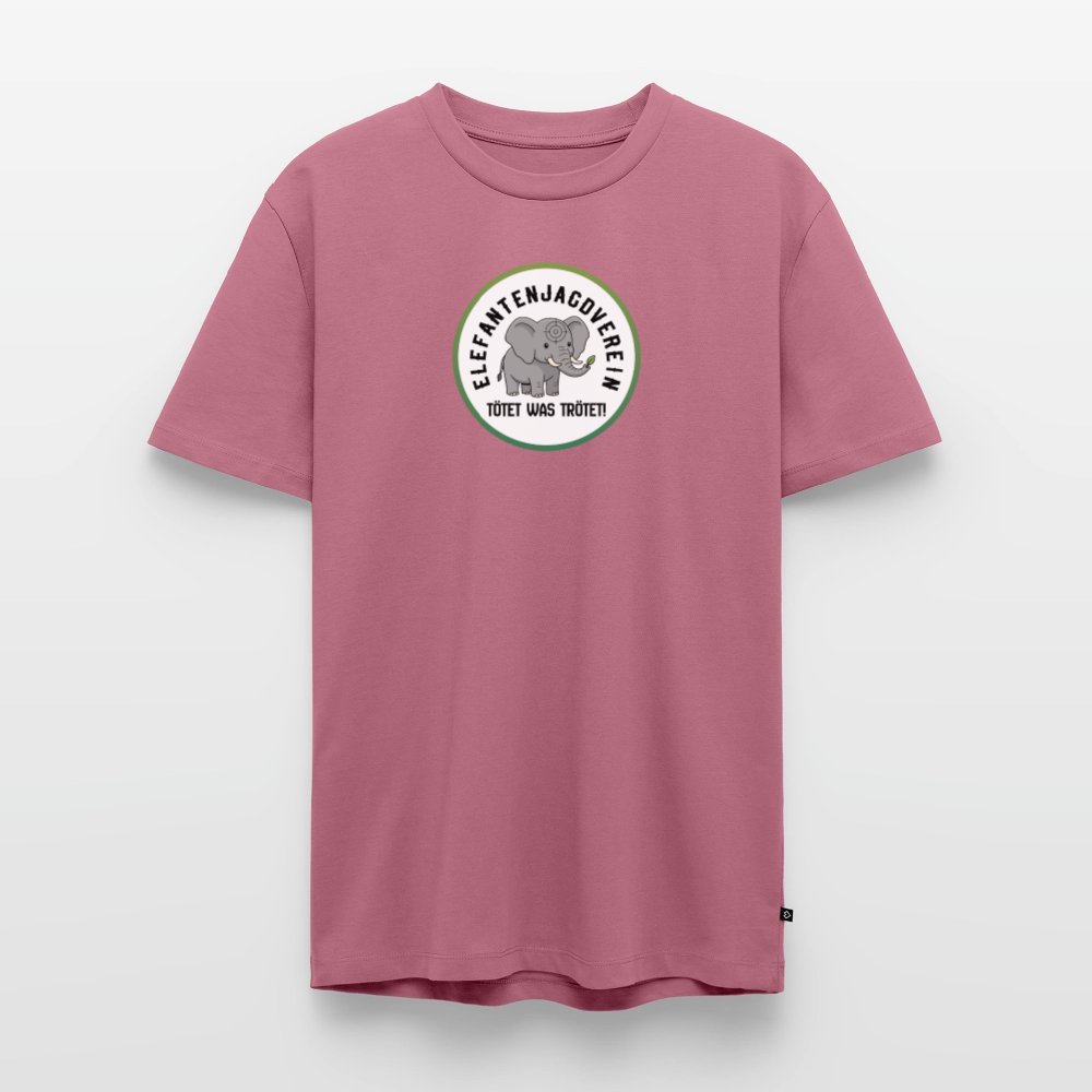 Männer Premium Bio T-Shirt Elefantenjagdverein - Mauve