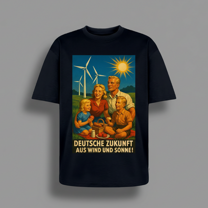 Deutsche Zukunft Oversize Bio-Shirt - Navy