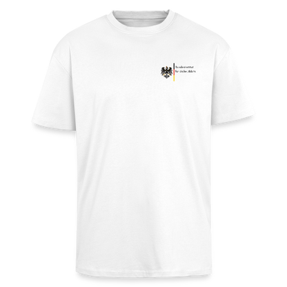 Bundeskammer für lecker Bierchen Heavy Oversize T-Shirt - Weiß