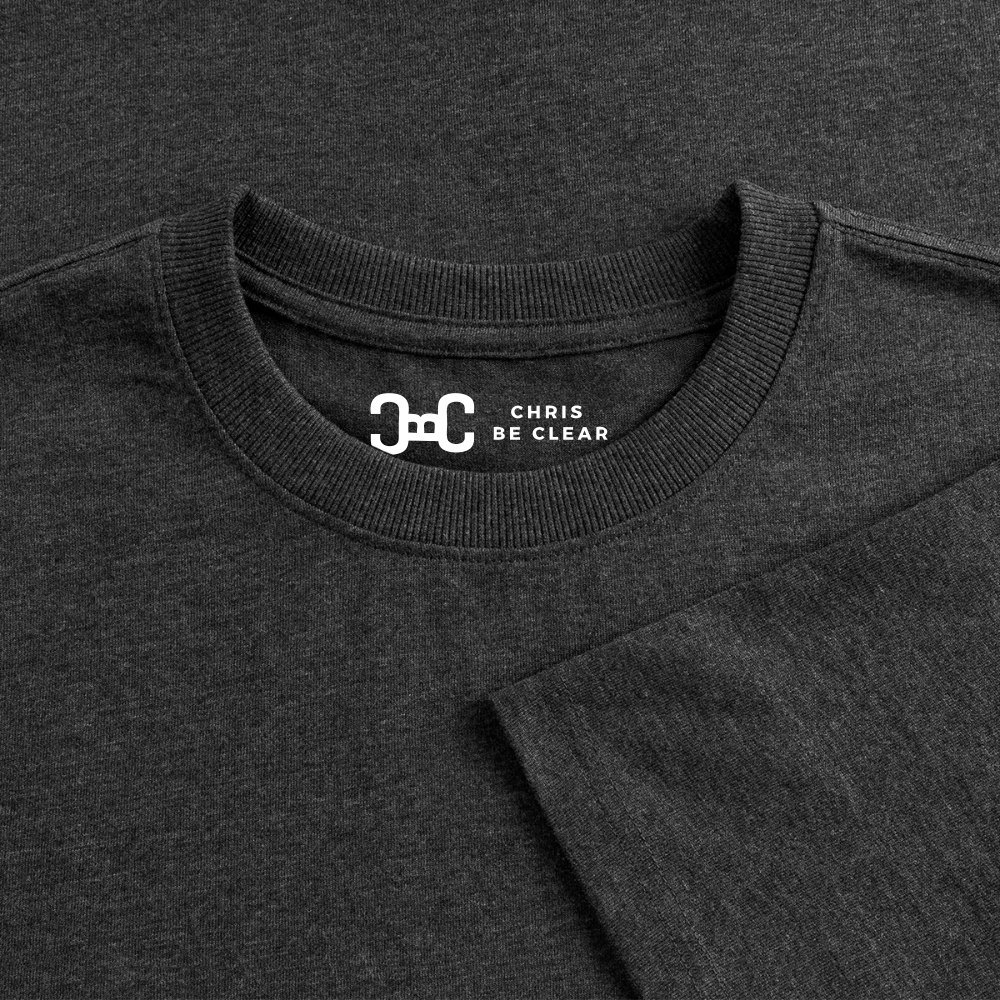 Deutsche Zukunft Oversize Bio-Shirt - Anthrazit meliert