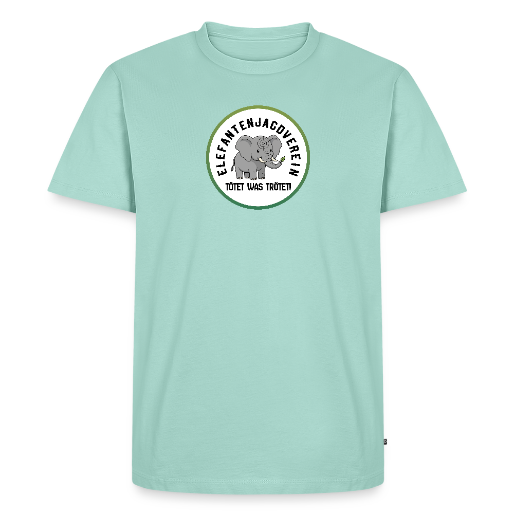 Männer Premium Bio T-Shirt Elefantenjagdverein - Mint 