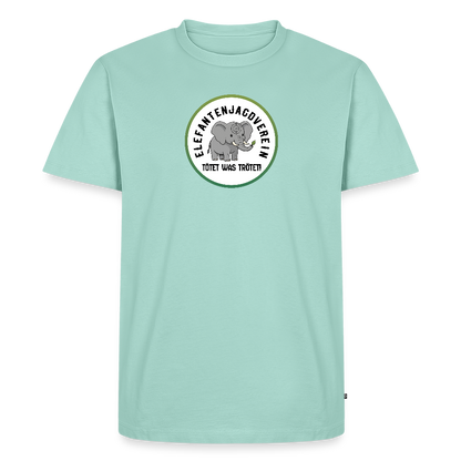 Männer Premium Bio T-Shirt Elefantenjagdverein - Mint 