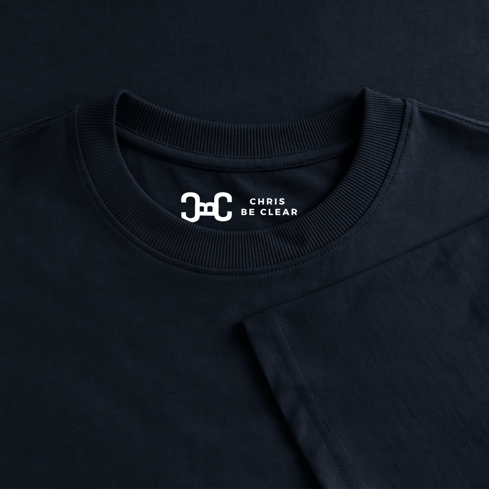 Deutsche Zukunft Oversize Bio-Shirt - Navy