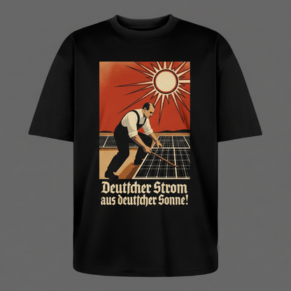 Deutsche Sonne Oversize Bio-Shirt - Schwarz