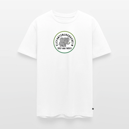 Männer Premium Bio T-Shirt Elefantenjagdverein - Weiß