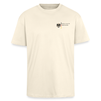 Bundeskammer für lecker Bierchen Heavy Oversize T-Shirt - Creme