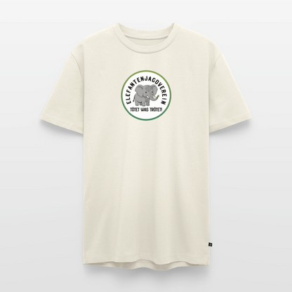 Männer Premium Bio T-Shirt Elefantenjagdverein - Naturweiß