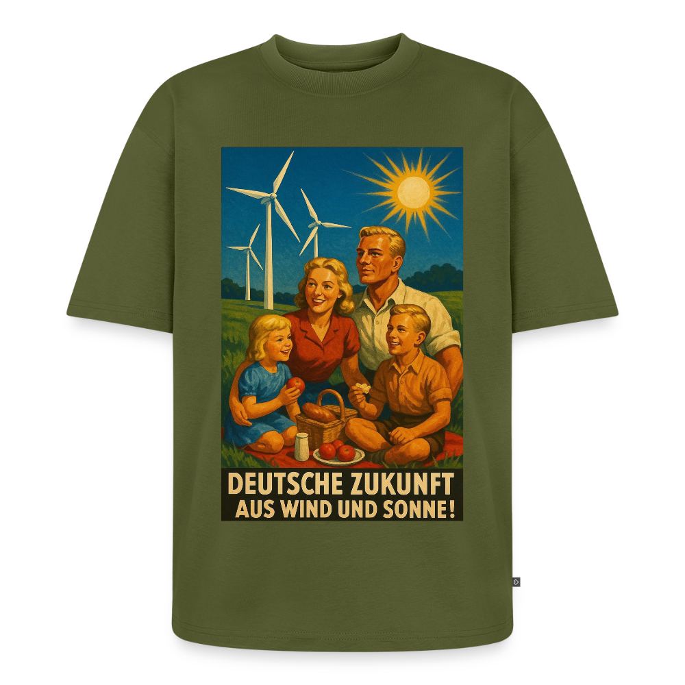 Deutsche Zukunft Oversize Bio-Shirt - Khaki