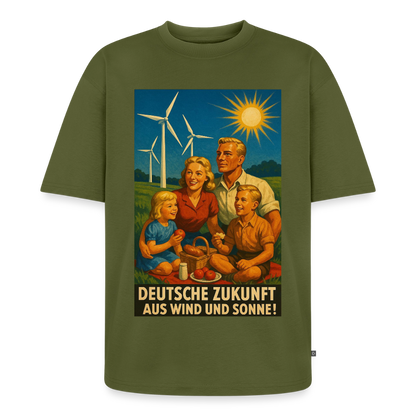 Deutsche Zukunft Oversize Bio-Shirt - Khaki