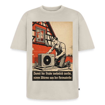 Wärme aus der Heimaterde Oversize Bio-Shirt - Beige