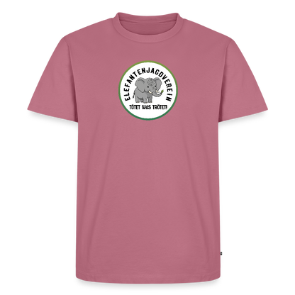 Männer Premium Bio T-Shirt Elefantenjagdverein - Mauve