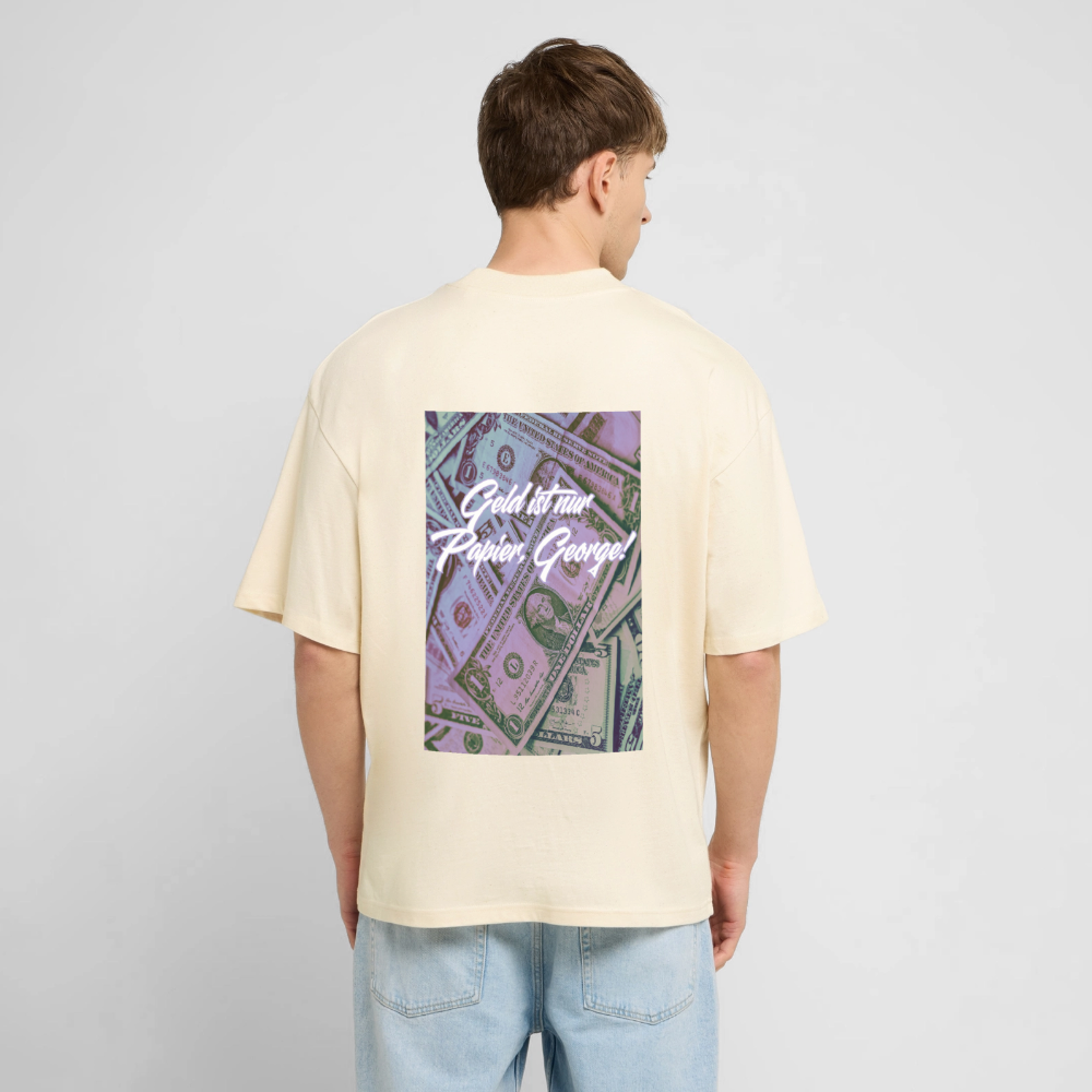 Georges Oversized Unisex Bio T-Shirt - Natur